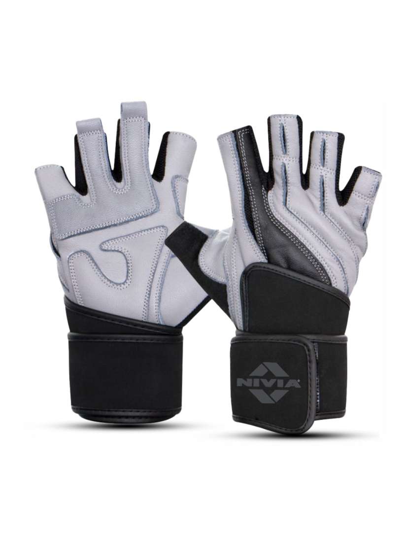 Nivia leather gym gloves cheap