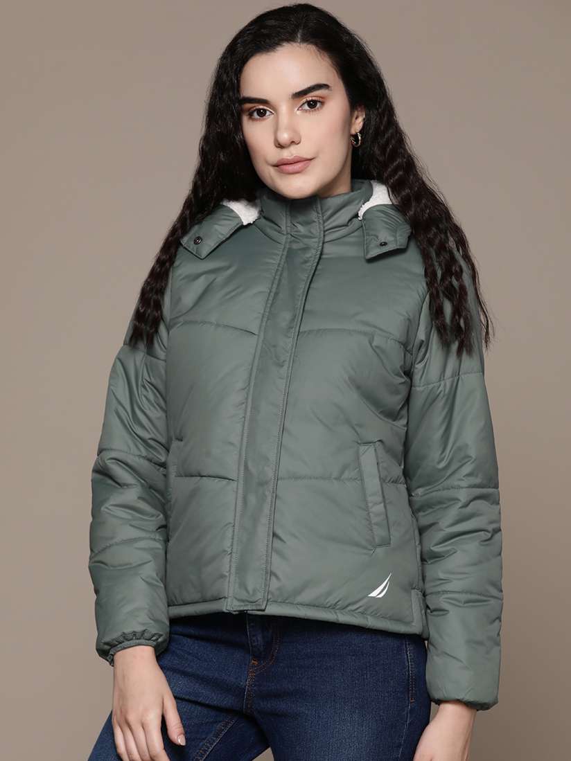 Buy Nautica Hooded Padded Jacket Jackets for Women 23111536 Myntra