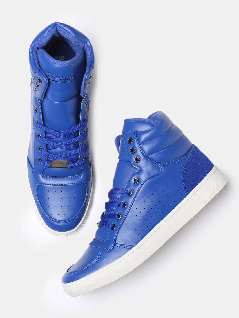 Mens blue high top sneakers shop
