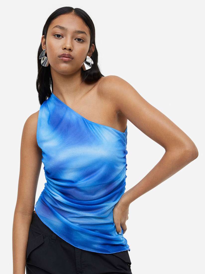 Buy H M Gathered One Shoulder Top Tops for Women 23127574 Myntra