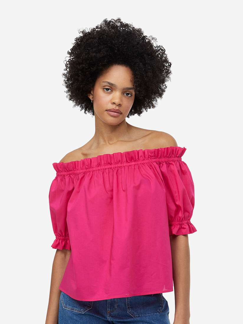 h&m off shoulder top