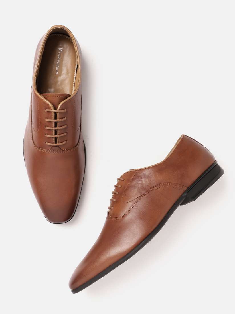 Buy Van Heusen Men Textured Derbys Formal Shoes Formal Shoes for Men 23129130 Myntra