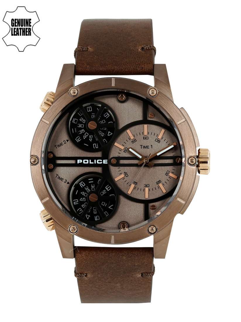 Buy Police Men Brown Dual Dial Analogue Watch PL14699JSBN12 Watches for Men 2313141 Myntra