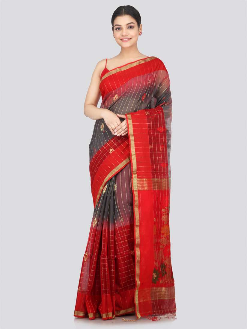 Buy PinkLoom Woven Design Cotton Silk Saree Sarees for Women 23131732 Myntra