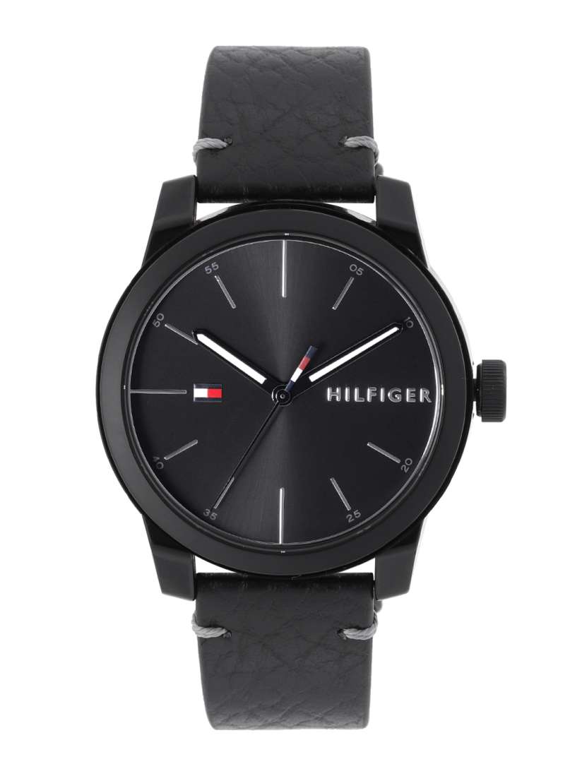 Tommy hilfiger watch black leather strap new arrivals