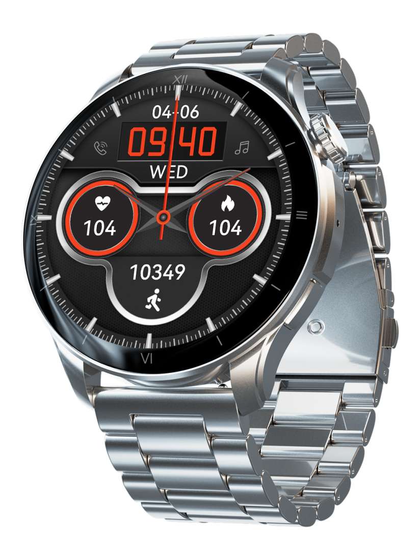 Buy pebble 1.43 Amoled Display Luxury Smartwatch Always on Display BT Calling Rotating Crown Smart Watches for Unisex 23139868 Myntra