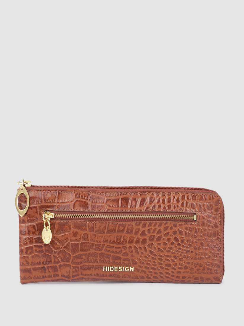 Buy Hidesign Women Croc Textured Leather Zip Around Wallet Wallets for Women 23139998 Myntra