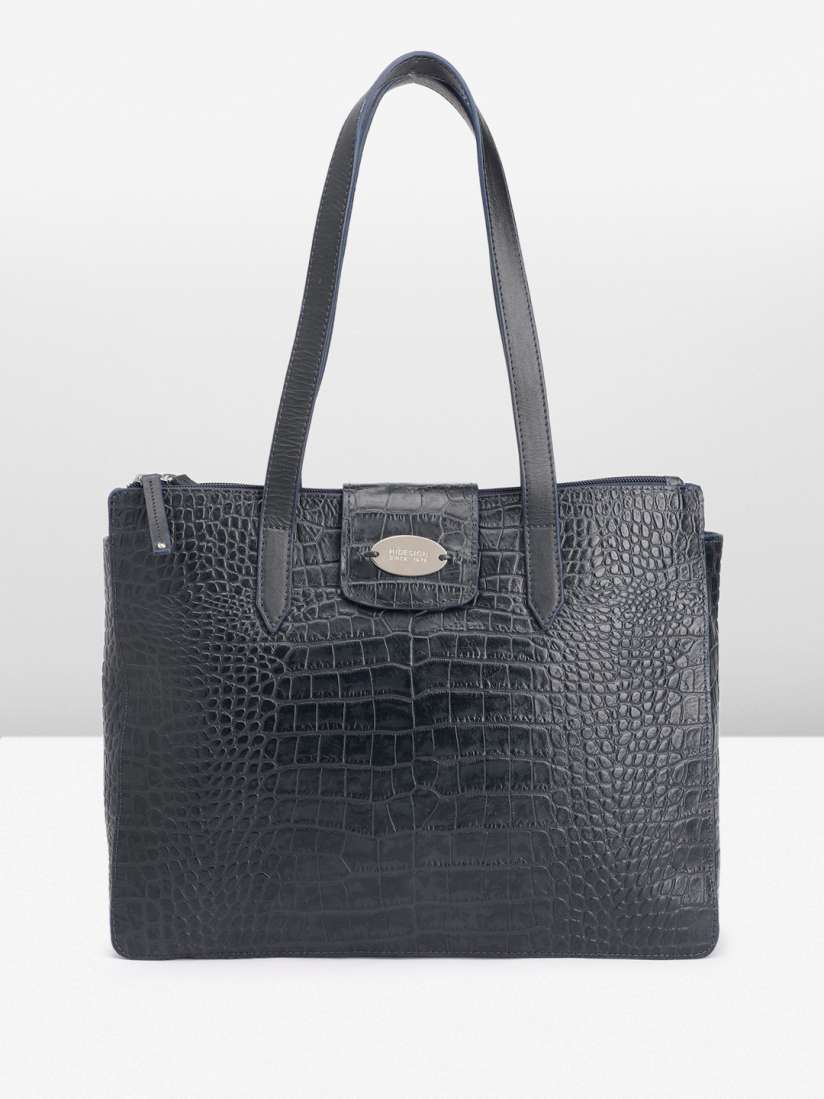 Buy Hidesign Animal Textured Leather Structured Shoulder Bag with Laptop Sleeve Handbags for Women 23140144 Myntra
