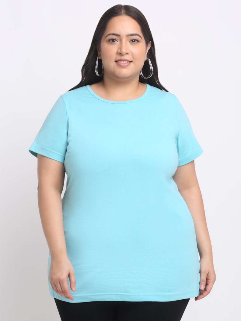 Longline t shirt plus size shop