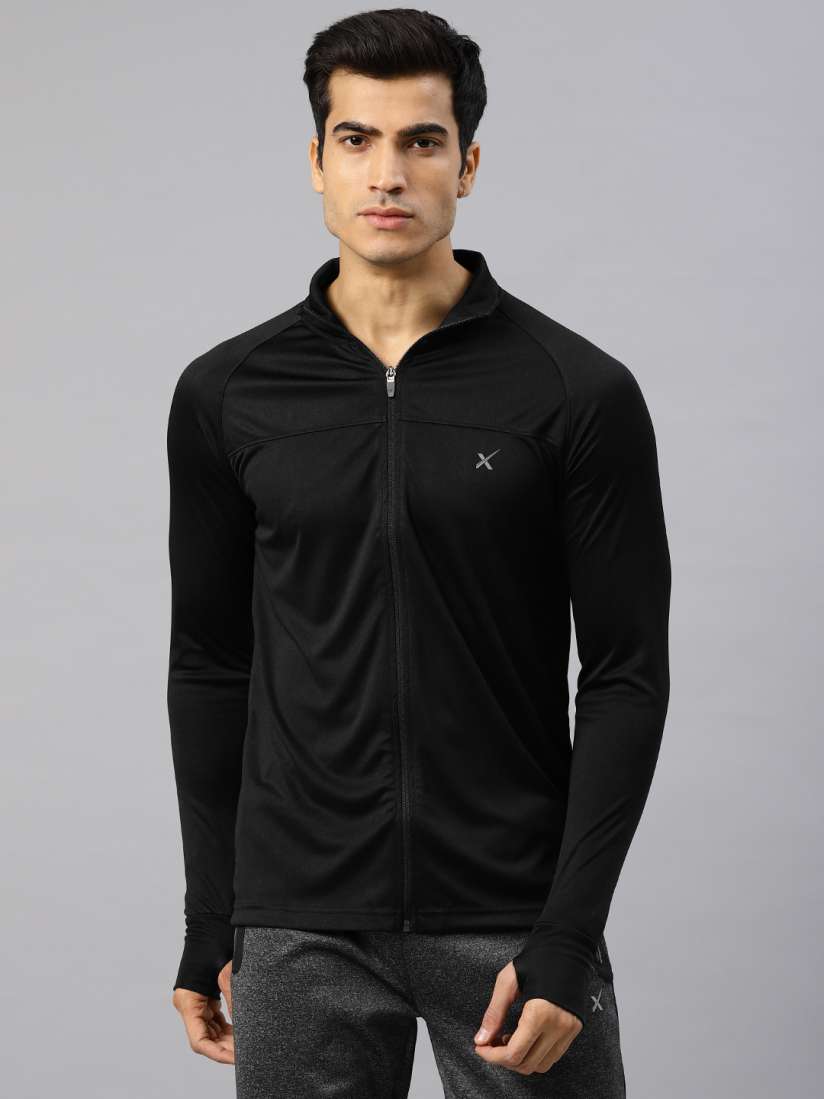 Buy HRX Active by Hrithik Roshan Men Black Solid Sporty Jacket Jackets for Men 2314457 Myntra