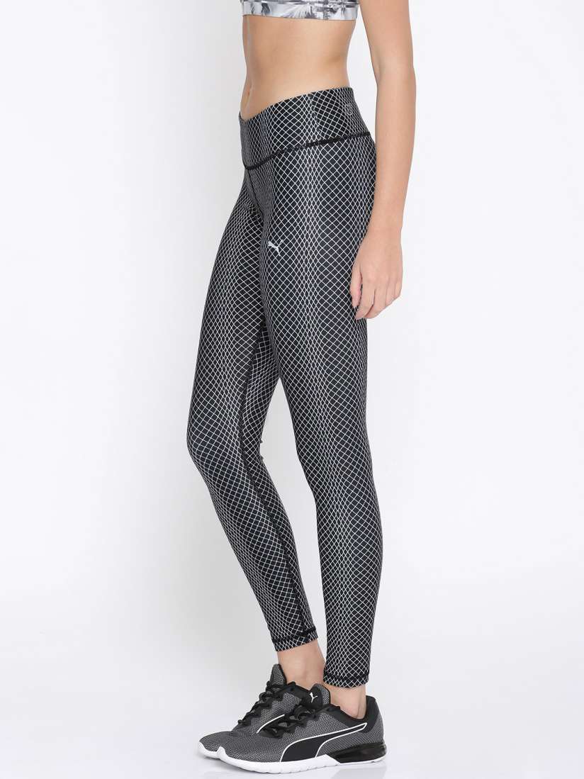 Buy Puma Black White Printed ALL EYES ON ME Tights Tights for Women 2314735 Myntra