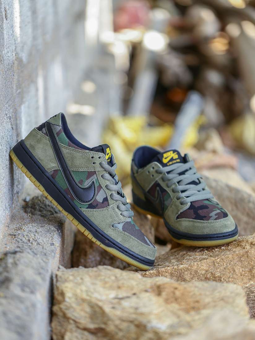 Buy Nike Men Olive Green Printed ZOOM DUNK Skate Shoes Casual Shoes for Men 2314817 Myntra