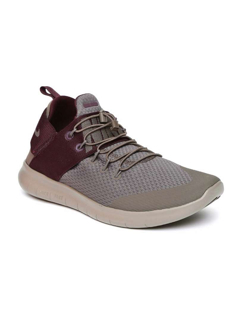 Buy Nike Men Grey Burgundy FREE Commuter 2017 Running Shoes Sports Shoes for Men 2314827 Myntra