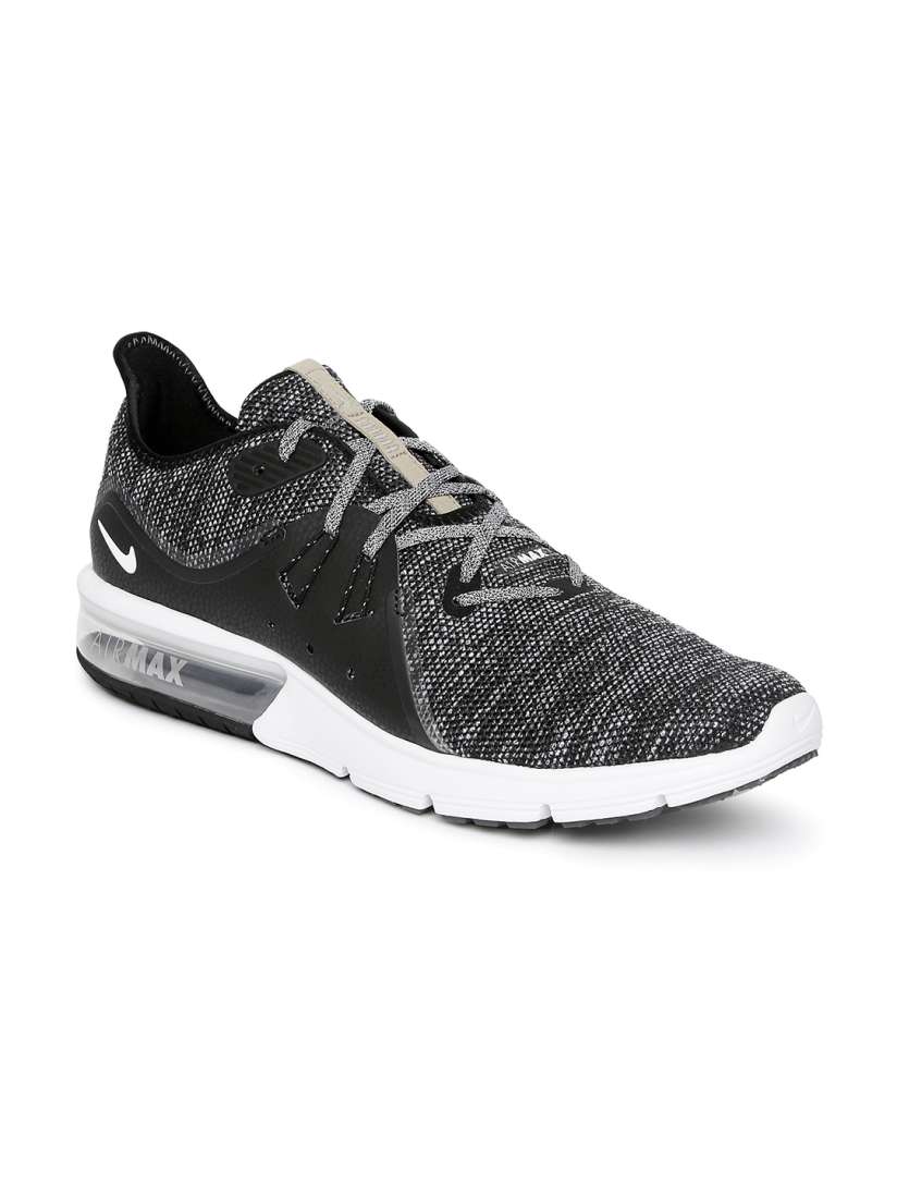 Buy Nike Men Black AIR MAX SEQUENT 3 Running Shoes Sports Shoes for Men 2314898 Myntra