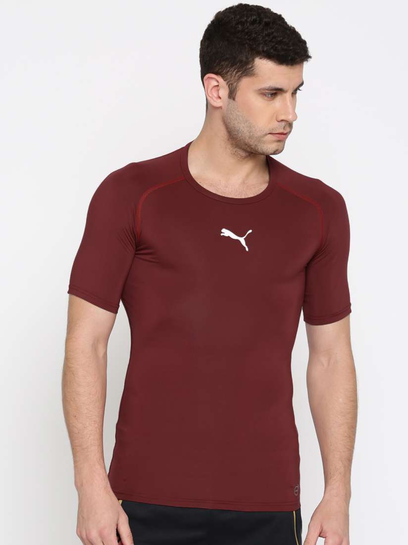 Burgundy puma shirt best sale
