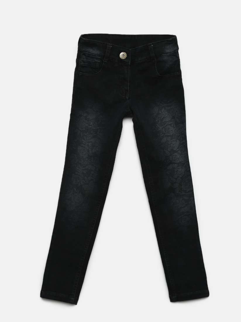 Buy Tiny Girl Black Low Rise Clean Look Jeans Jeans for Girls 2315988 Myntra