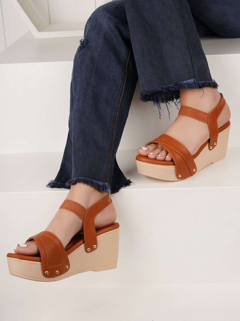 Tan colored wedges clearance