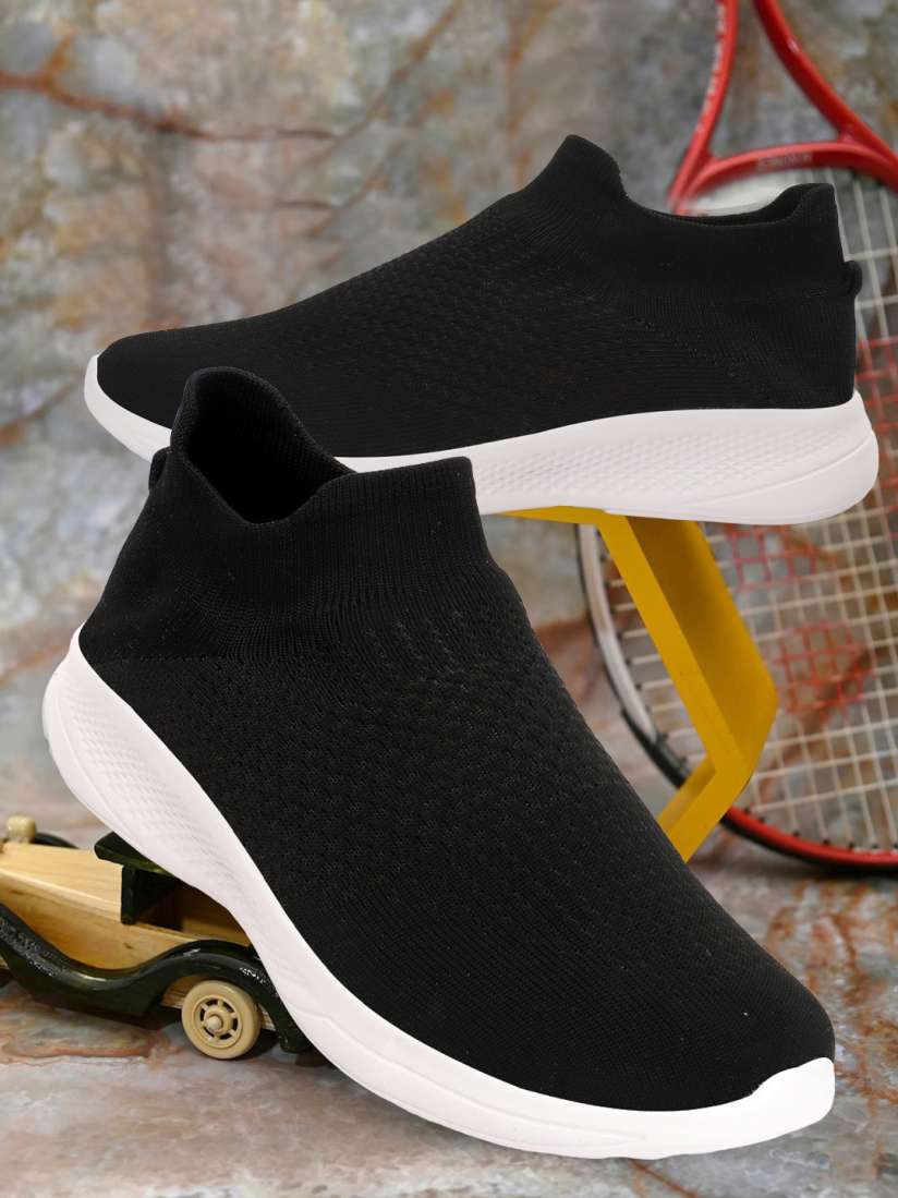 Buy HRX by Hrithik Roshan Men Black Textile Walking Non Marking Shoes Sports Shoes for Men 23167998 Myntra
