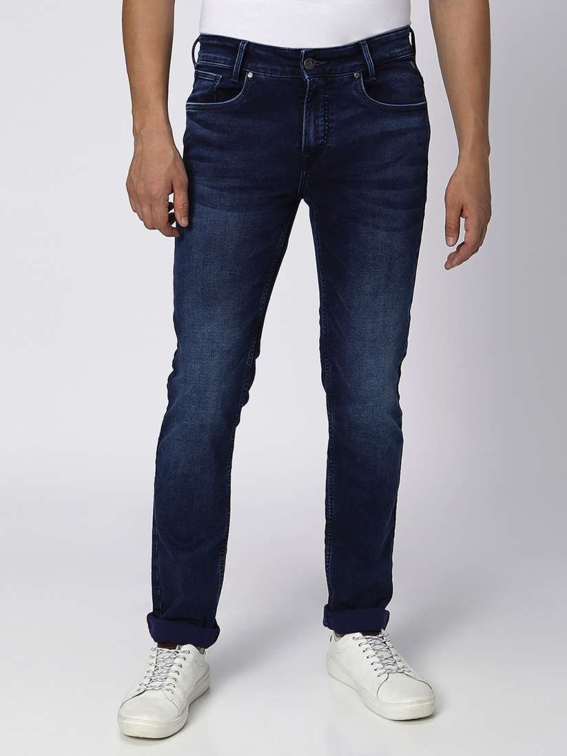 Buy Mufti Men Mid Rise Slim Fit Light Fade Clean Look Stretchable Jeans Jeans for Men 23169334 Myntra