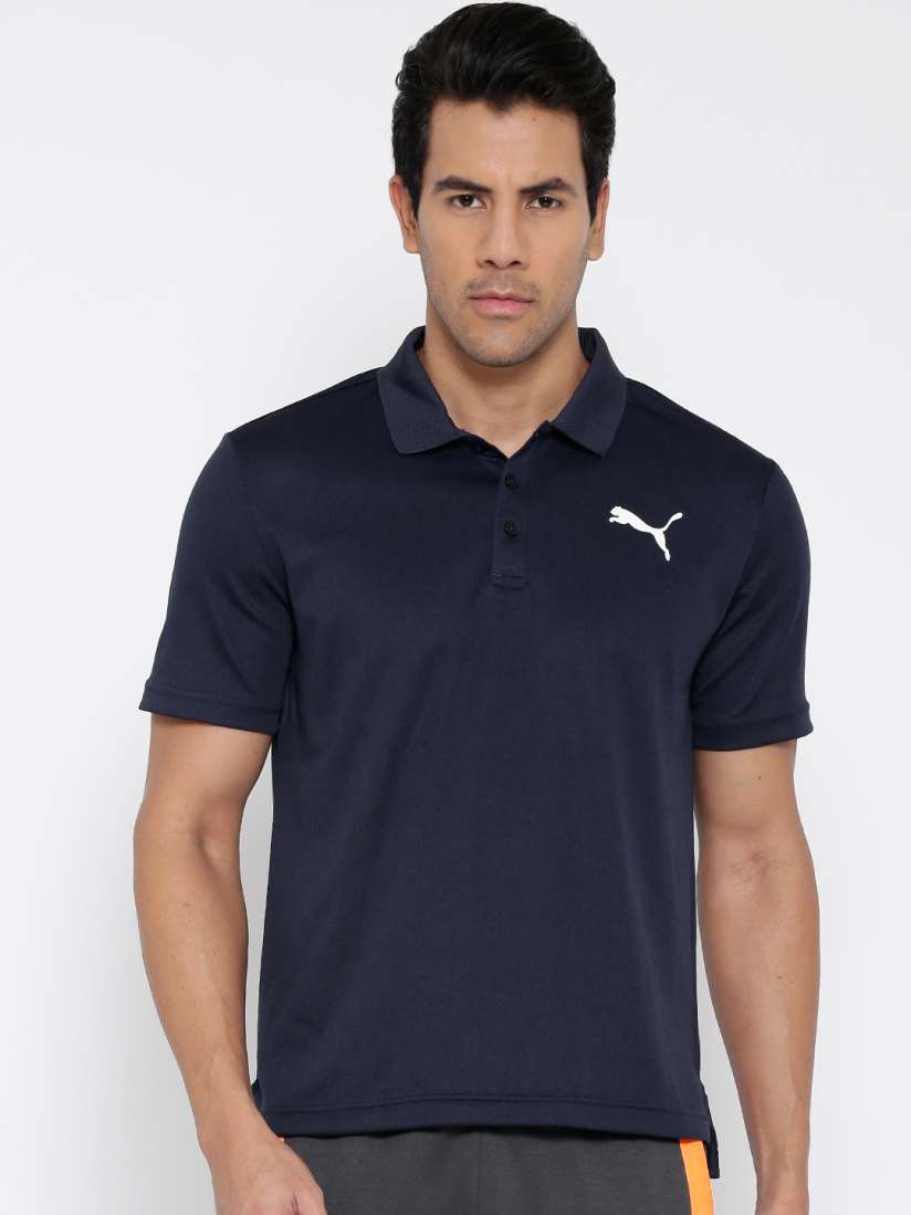 Buy Puma Men Navy Blue Active Pique Polo T shirt Tshirts for Men 2317004 Myntra
