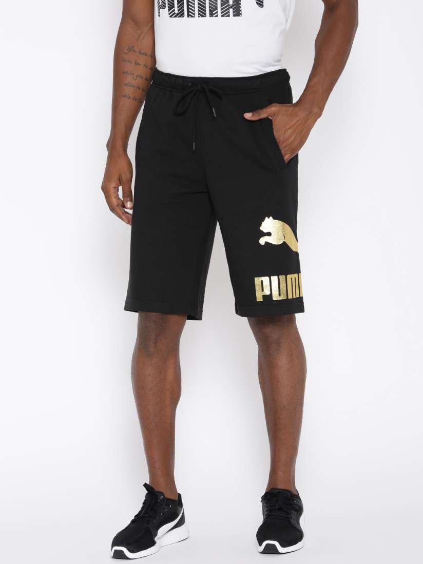 Buy Puma Men Black Archive Logo Bermuda Sports Shorts Shorts for Men 2317334 Myntra