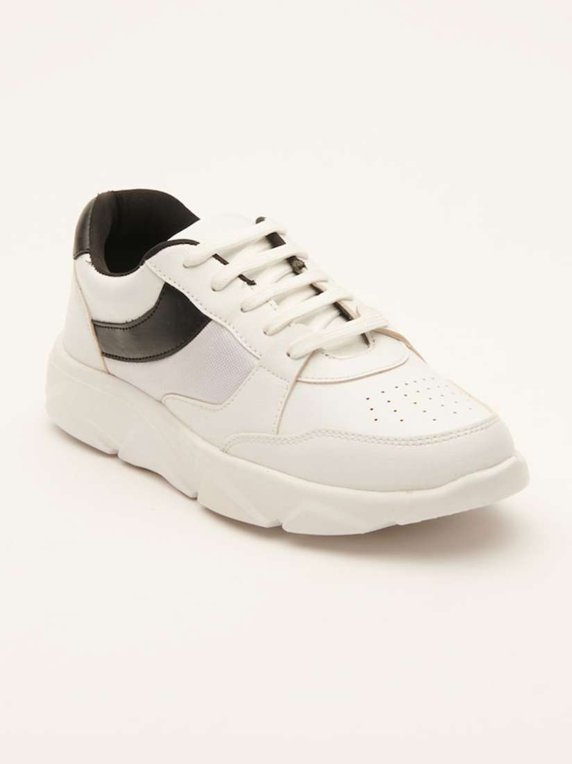 HIGHLANDER COLORBLOCKED LACE-UP SNEAKERS (6) by Myntra