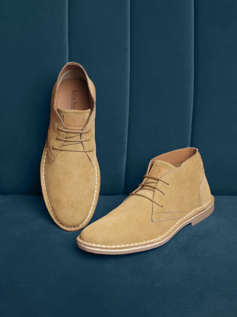 Buy LOUIS STITCH Men Mid Top Solid Suede Desert Boots Boots for Men 23178220 Myntra