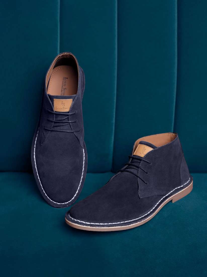 Buy LOUIS STITCH Men Mid Top Solid Suede Desert Boots Boots for Men 23178246 Myntra