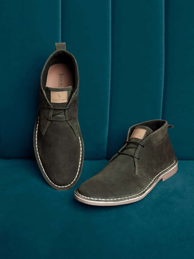 Buy LOUIS STITCH Men Mid Top Solid Suede Desert Boots Boots for Men 23178252 Myntra