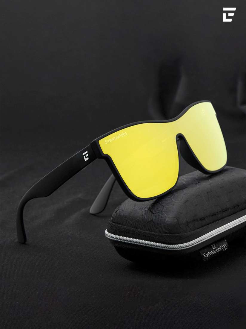 Prescription Glasses Large Yellow Sunglasses Eyewearlabs Polarised