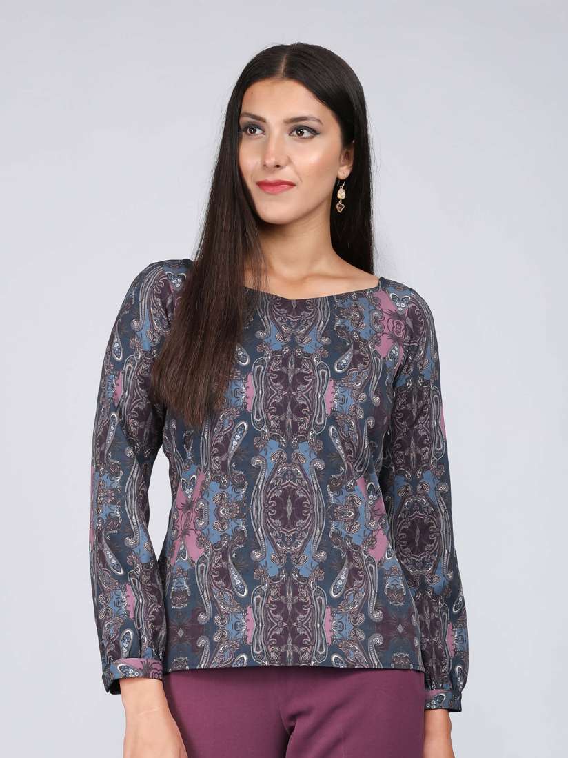 Buy SALT ATTIRE Ethnic Motifs Printed Regular Top Tops for Women 23190906 Myntra