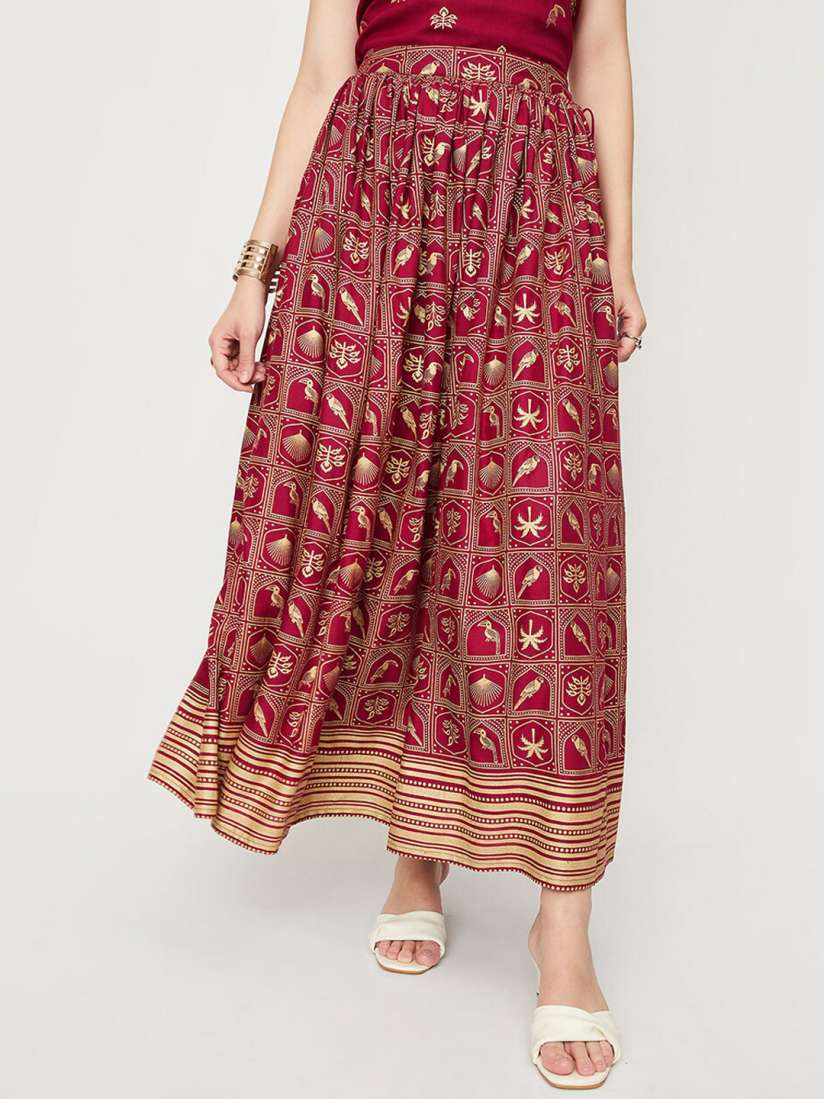 Ethnic skirts myntra on sale