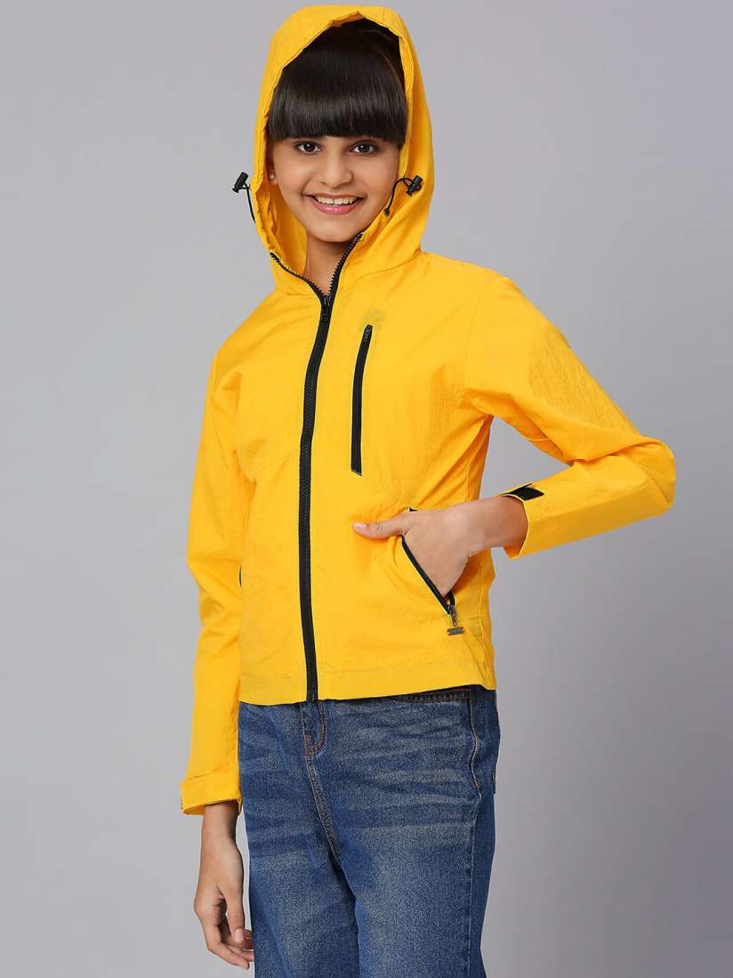 Buy JUSTICE Girls Hooded Lightweight Sporty Jacket Jackets for Girls 23194880 Myntra