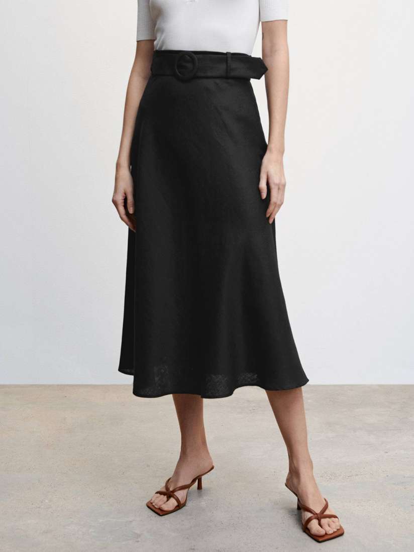 Mango belt midi skirt hot sale
