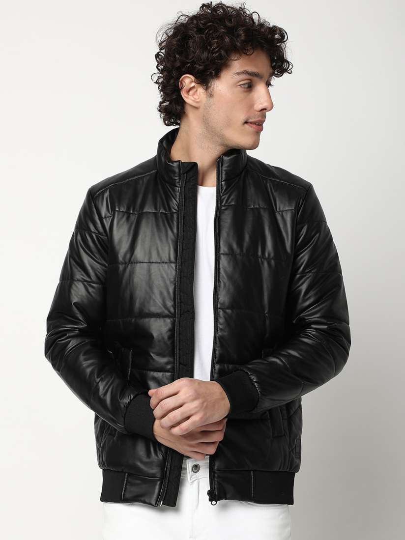 Buy Mufti Mock Collar Lightweight Slim Fit Padded Jacket Jackets for Men 23198652 Myntra