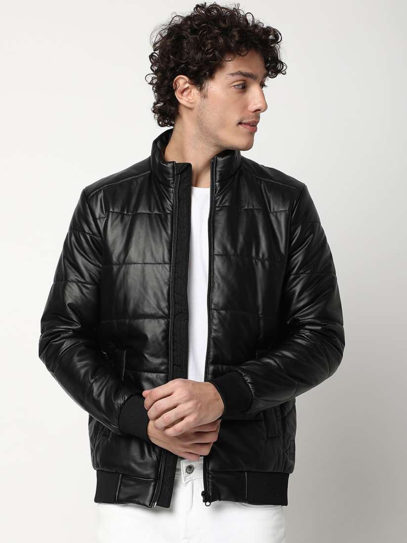 Buy Mufti Stand Mock Collar Lightweight Bomber Jacket Jackets for Men 23198714 Myntra