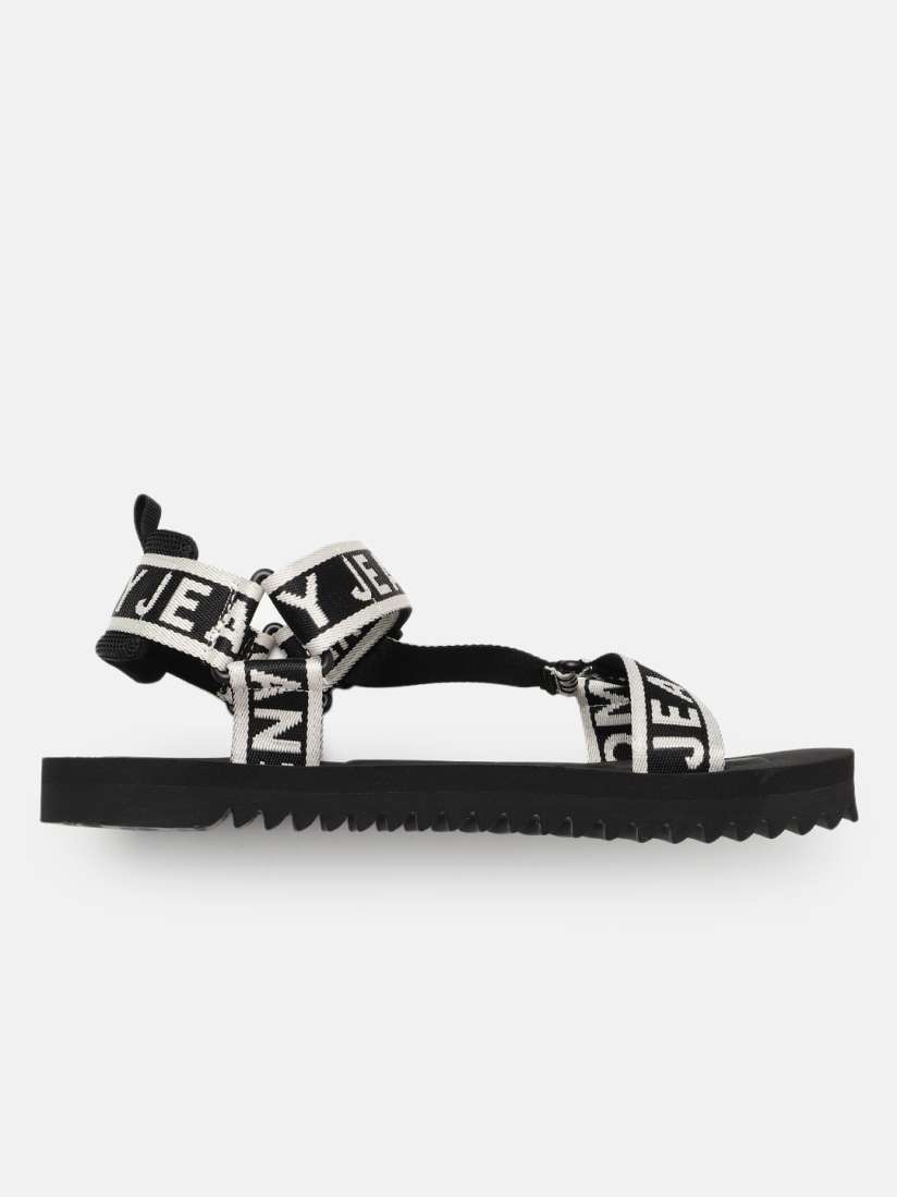 Tommy hilfiger black mesh web sporty sandals 2025