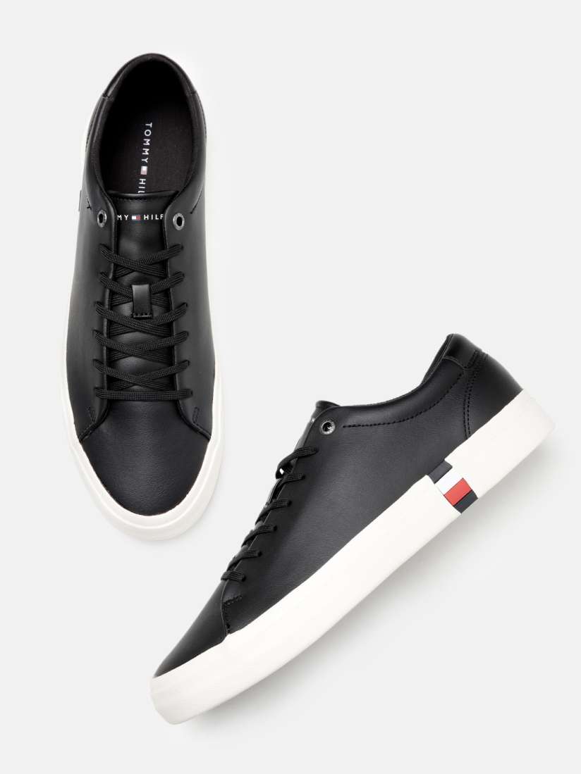 Buy Tommy Hilfiger Men Solid Leather Sneakers Casual Shoes for Men 23201386 Myntra
