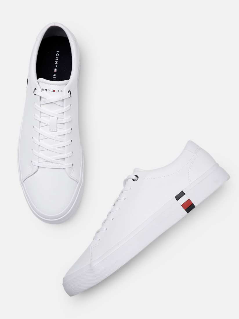 Buy Tommy Hilfiger Men Corporate Leather Detail Vulc Solid Sneakers Casual Shoes for Men 23201388 Myntra