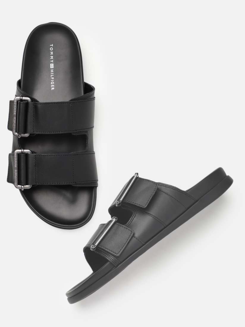 Tommy hilfiger men's leather sandals online
