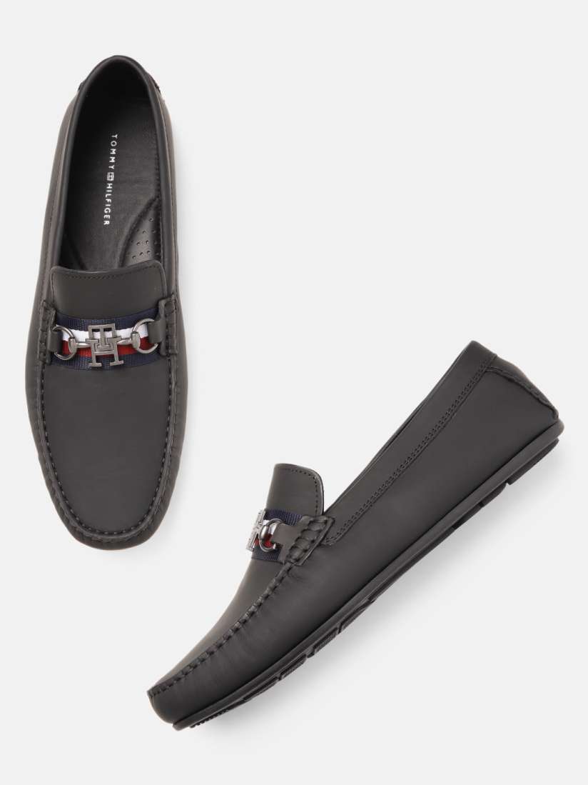 Buy Tommy Hilfiger Men Solid Leather Loafers Casual Shoes for Men 23201632 Myntra