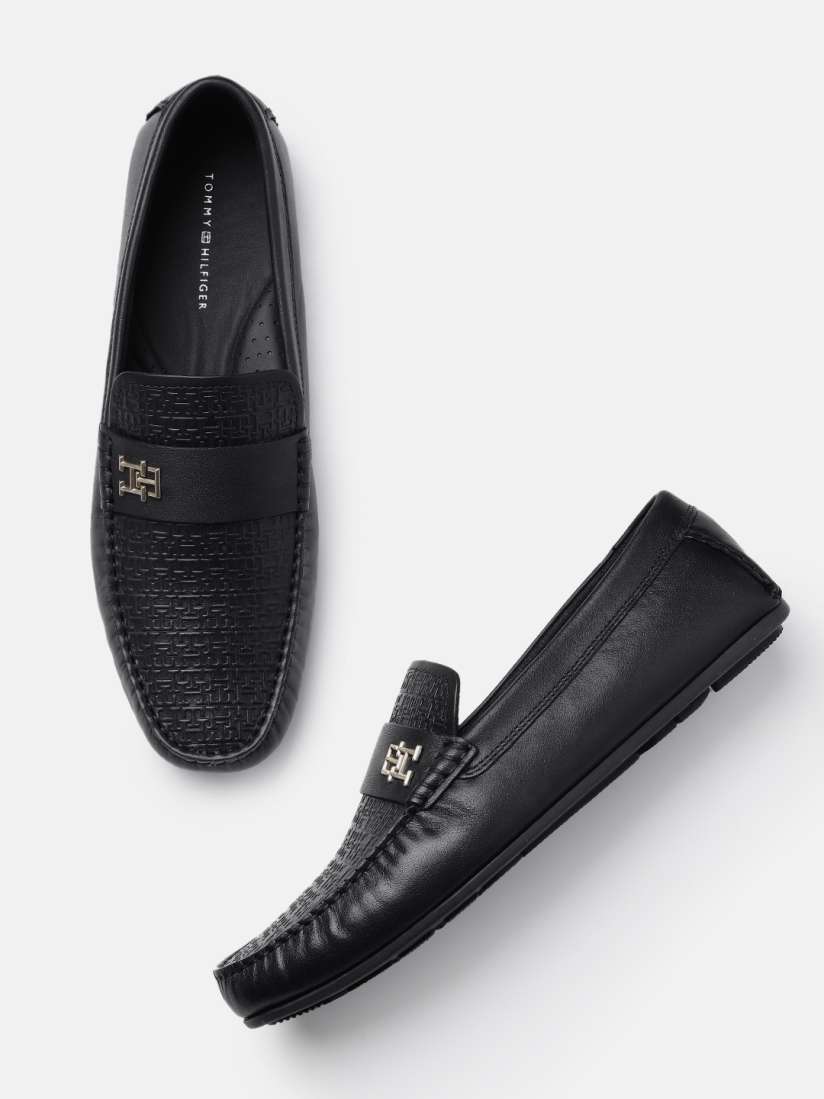 Buy Tommy Hilfiger Men Textured Leather Loafers Casual Shoes for Men 23201670 Myntra