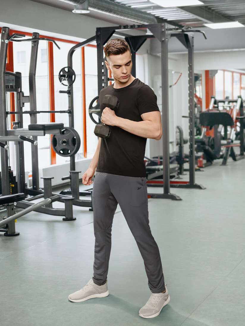 Buy Reebok Me Training Workout Ready Knit Open Hem Slim Fit Track Pants Track Pants for Men 23203458 Myntra