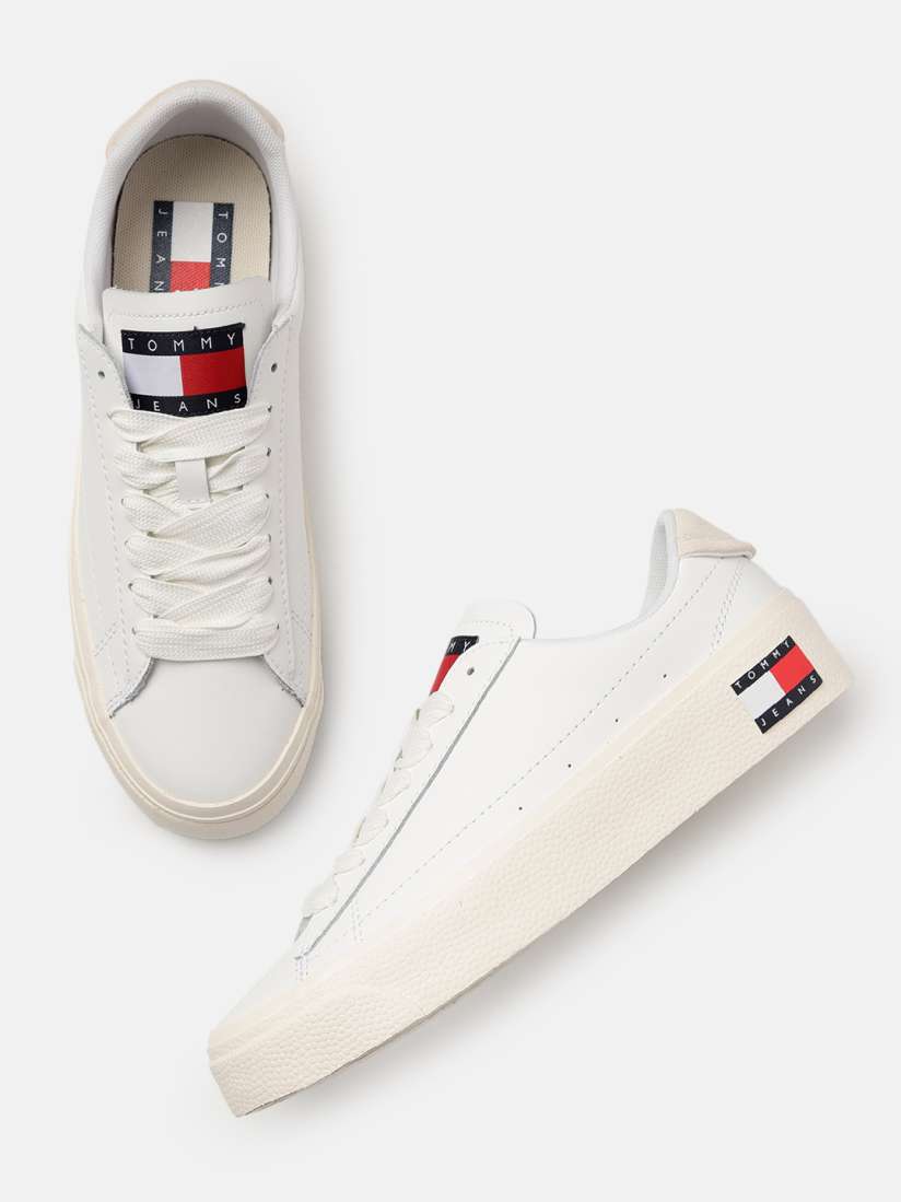 Buy Tommy Hilfiger Women Perforations Leather Sneakers Casual Shoes for Women 23204780 Myntra