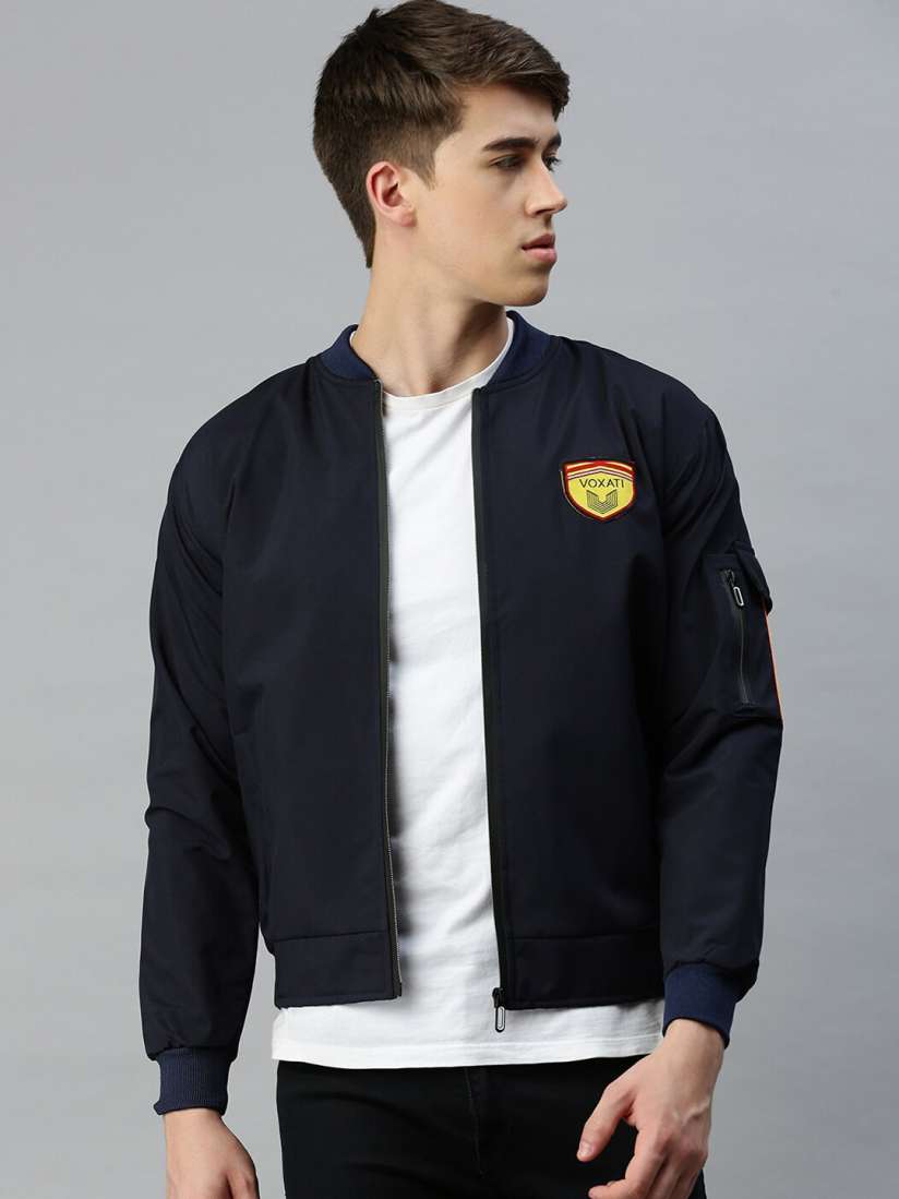 Mens cropped bomber jacket online