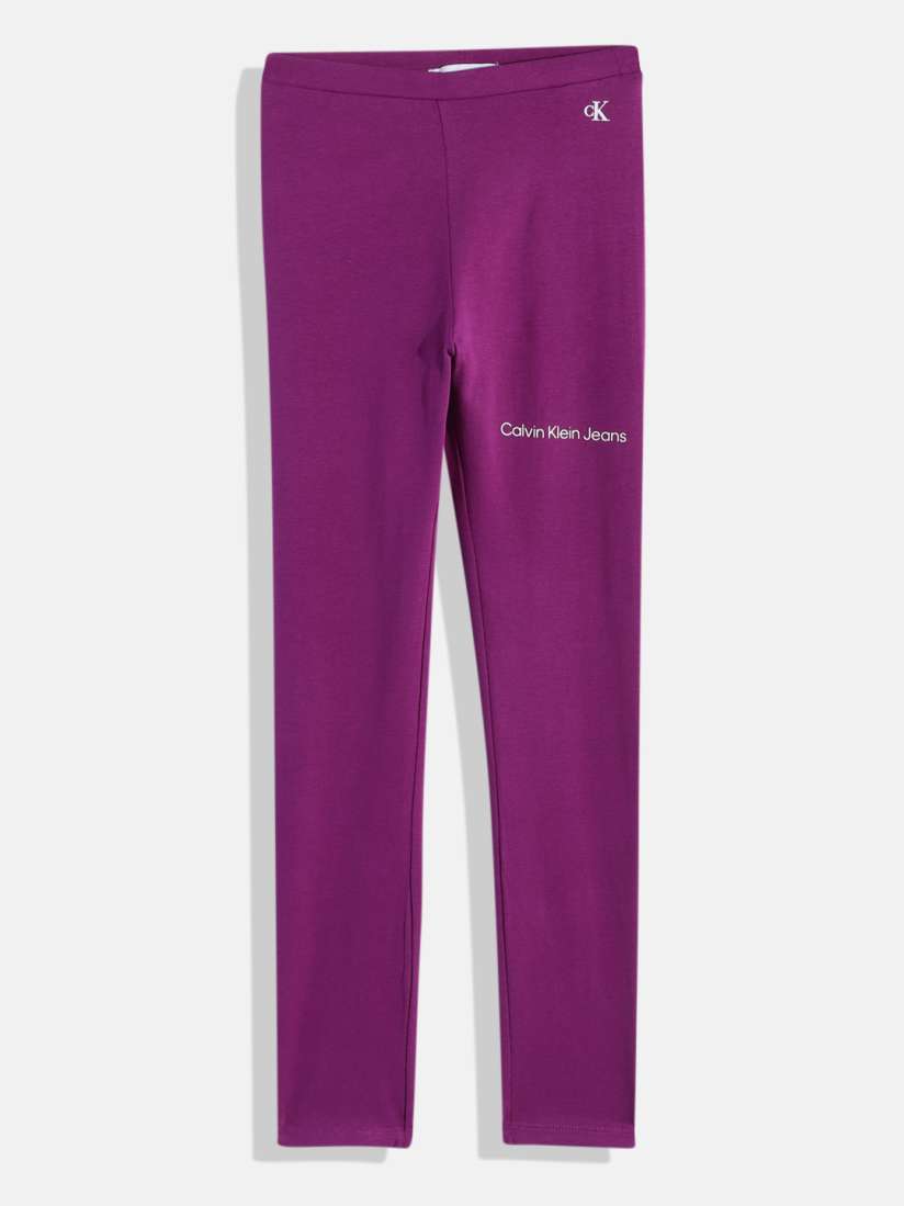 Girls calvin klein leggings clearance