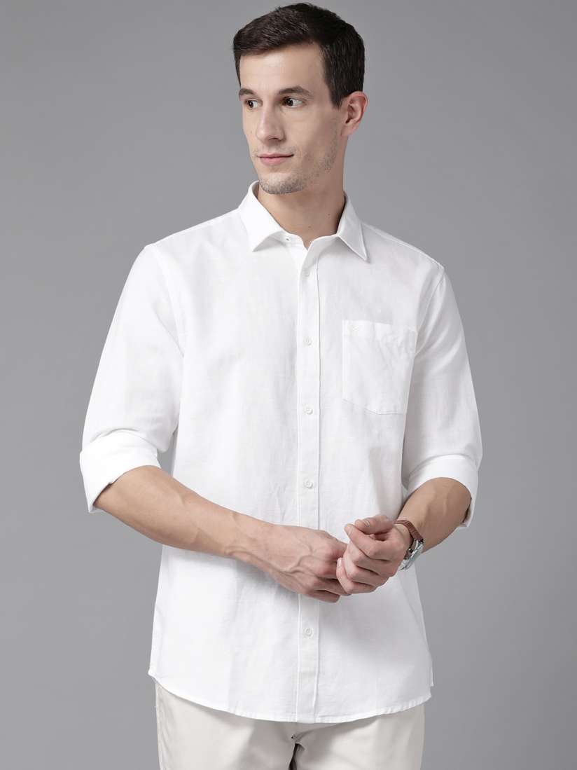 Buy Blackberrys Cotton Linen Slim Fit Opaque Casual Shirt Shirts for Men 23218202 Myntra