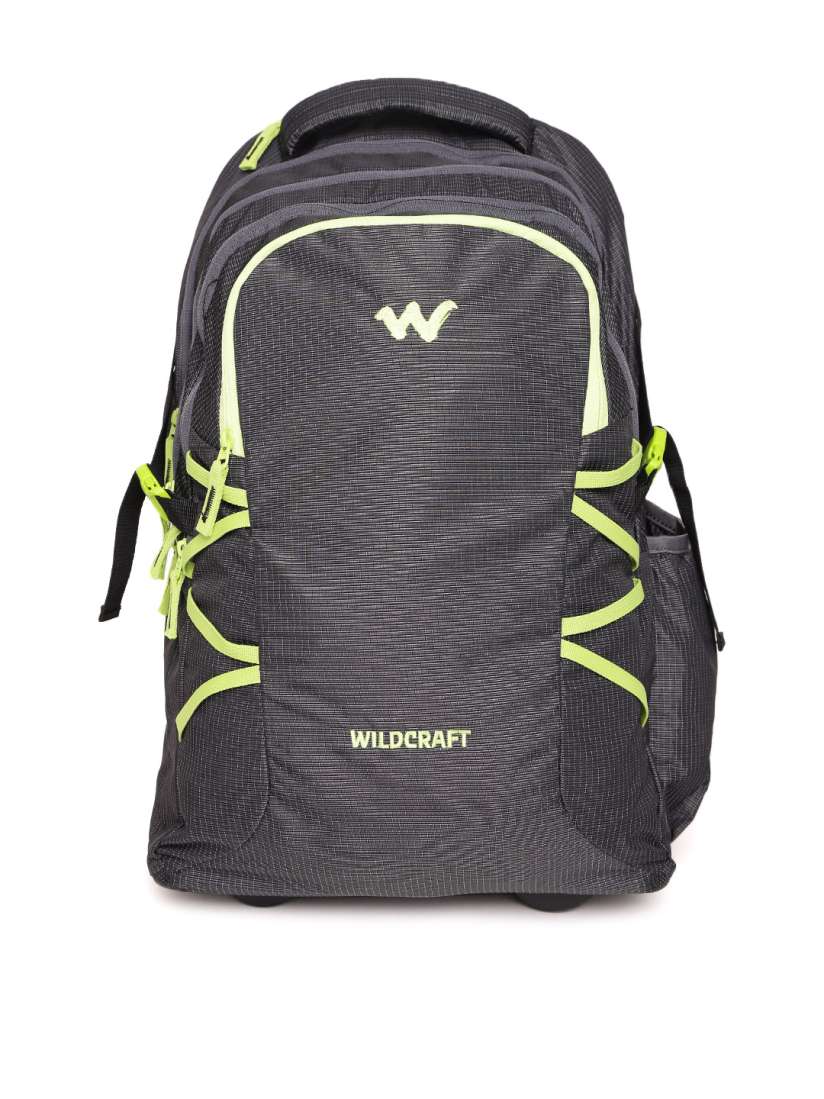Buy Wildcraft Unisex Charcoal Grey Voyager Patterned Trolley Backpack Trolley Bag for Unisex 2322003 Myntra