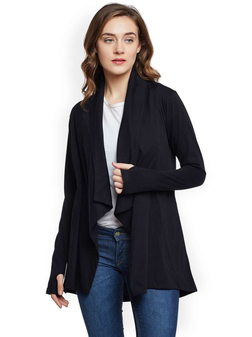 Black shrug myntra shop
