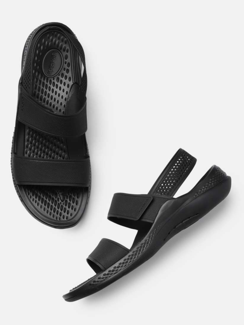 Crocs open toe flats deals